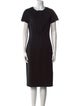 Michael Kors Virgin Wool Midi Length Dress