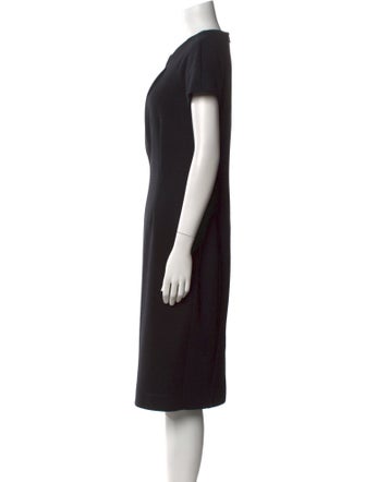 Michael Kors Virgin Wool Midi Length Dress