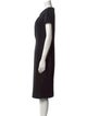 Michael Kors Virgin Wool Midi Length Dress