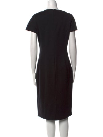 Michael Kors Virgin Wool Midi Length Dress