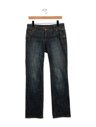 Michael Kors Low-Rise Straight Leg Jeans