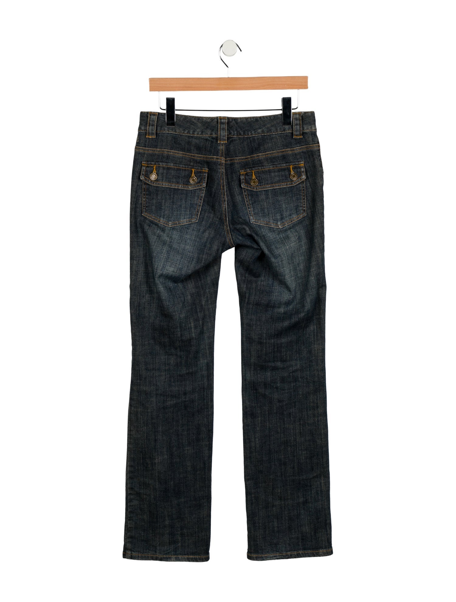 Michael Kors Low-Rise Straight Leg Jeans