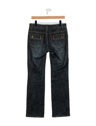 Michael Kors Low-Rise Straight Leg Jeans