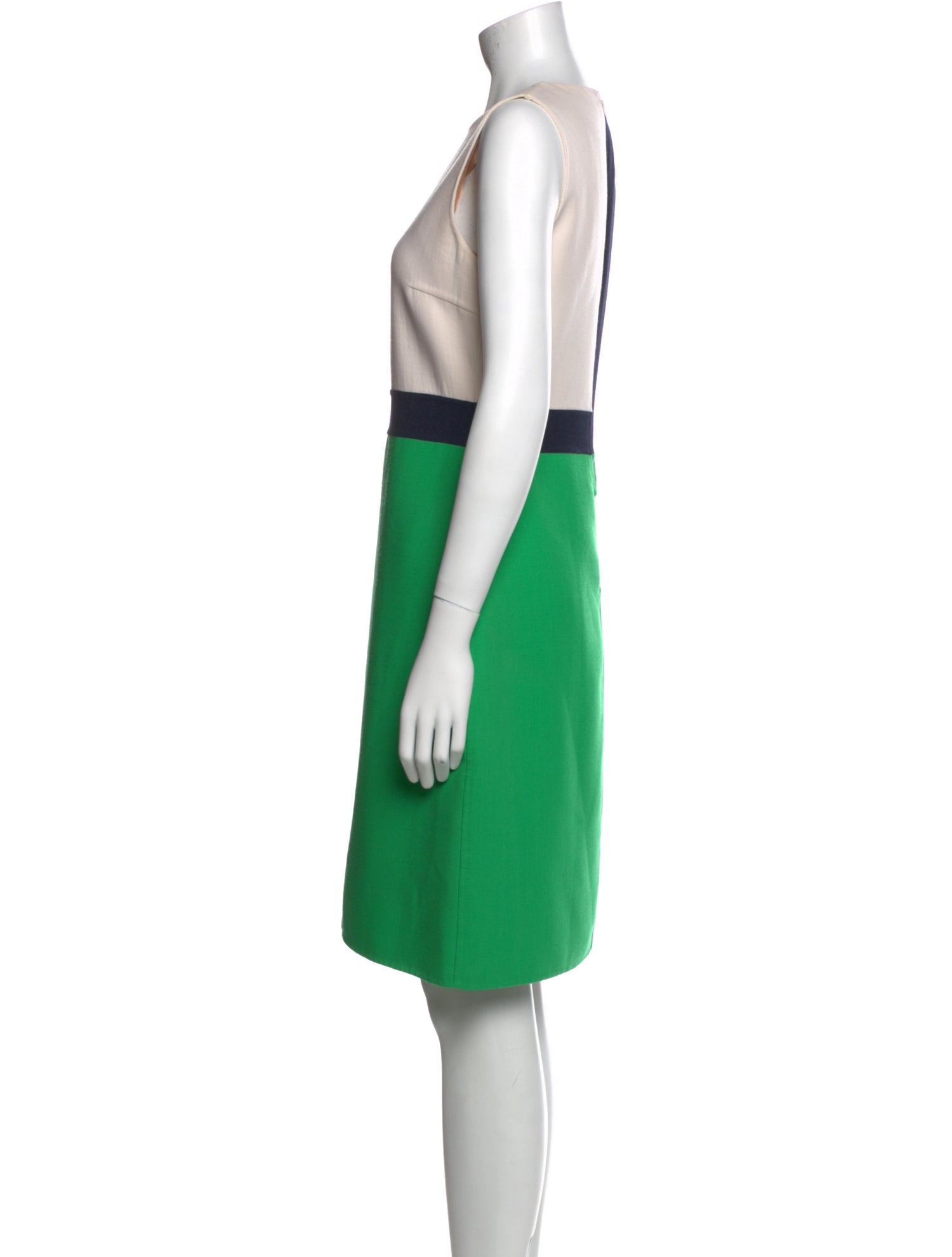 Michael Kors Colorblock Pattern Knee-Length Dress