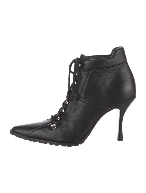 Michael Kors Leather Lace-Up Boots