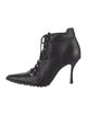 Michael Kors Leather Lace-Up Boots