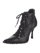 Michael Kors Leather Lace-Up Boots
