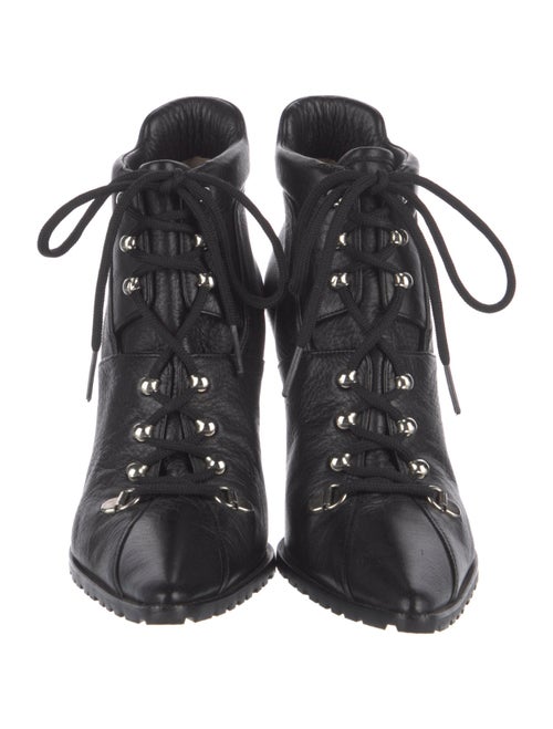 Michael Kors Leather Lace-Up Boots