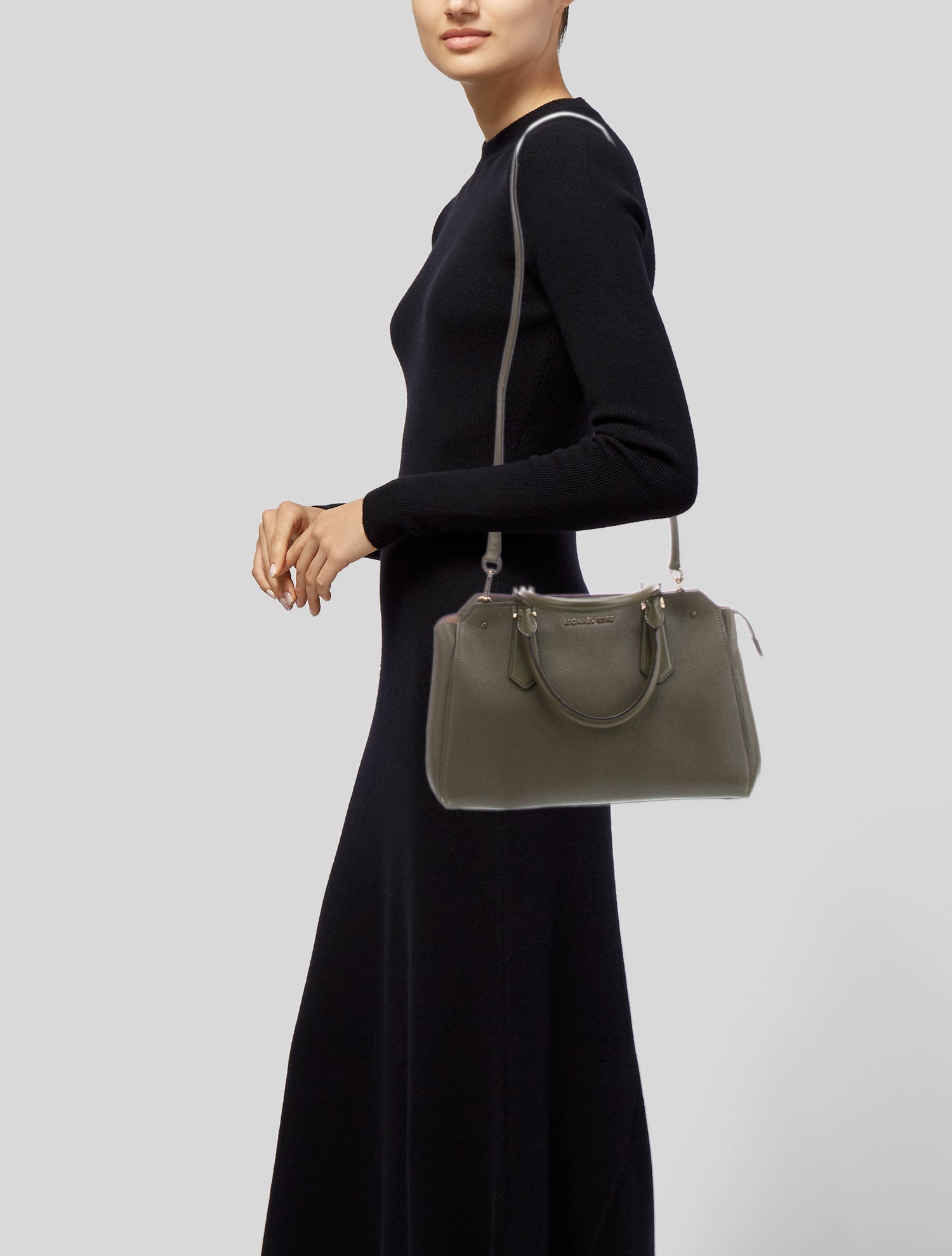 Michael Kors Leather Top Handle Bag