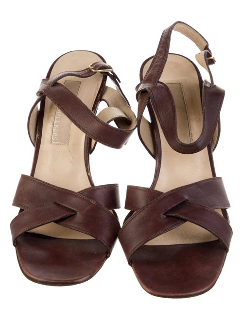 Michael Kors Leather Slingback Sandals