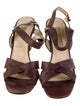 Michael Kors Leather Slingback Sandals