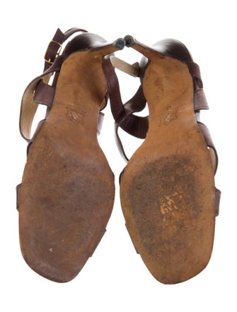 Michael Kors Leather Slingback Sandals