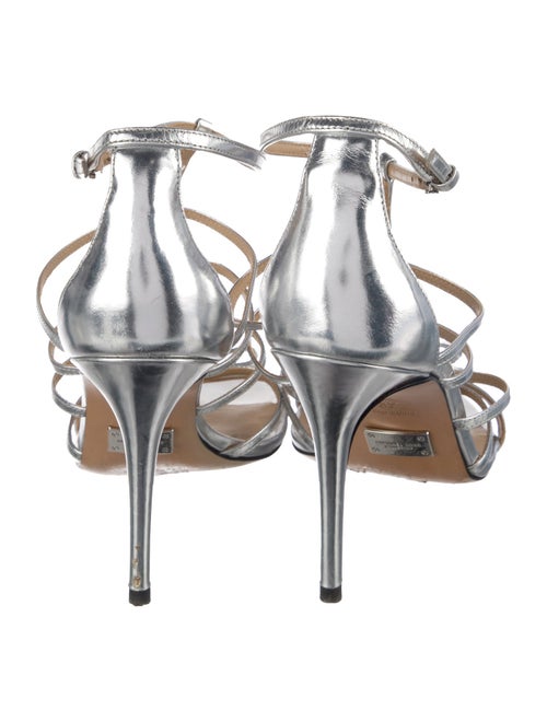 Michael Kors Leather Animal Print Gladiator Sandals