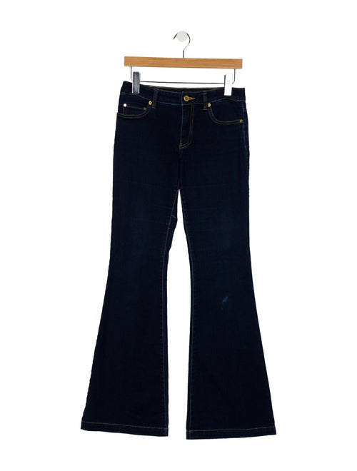 Michael Kors Mid-Rise Wide Leg Jeans