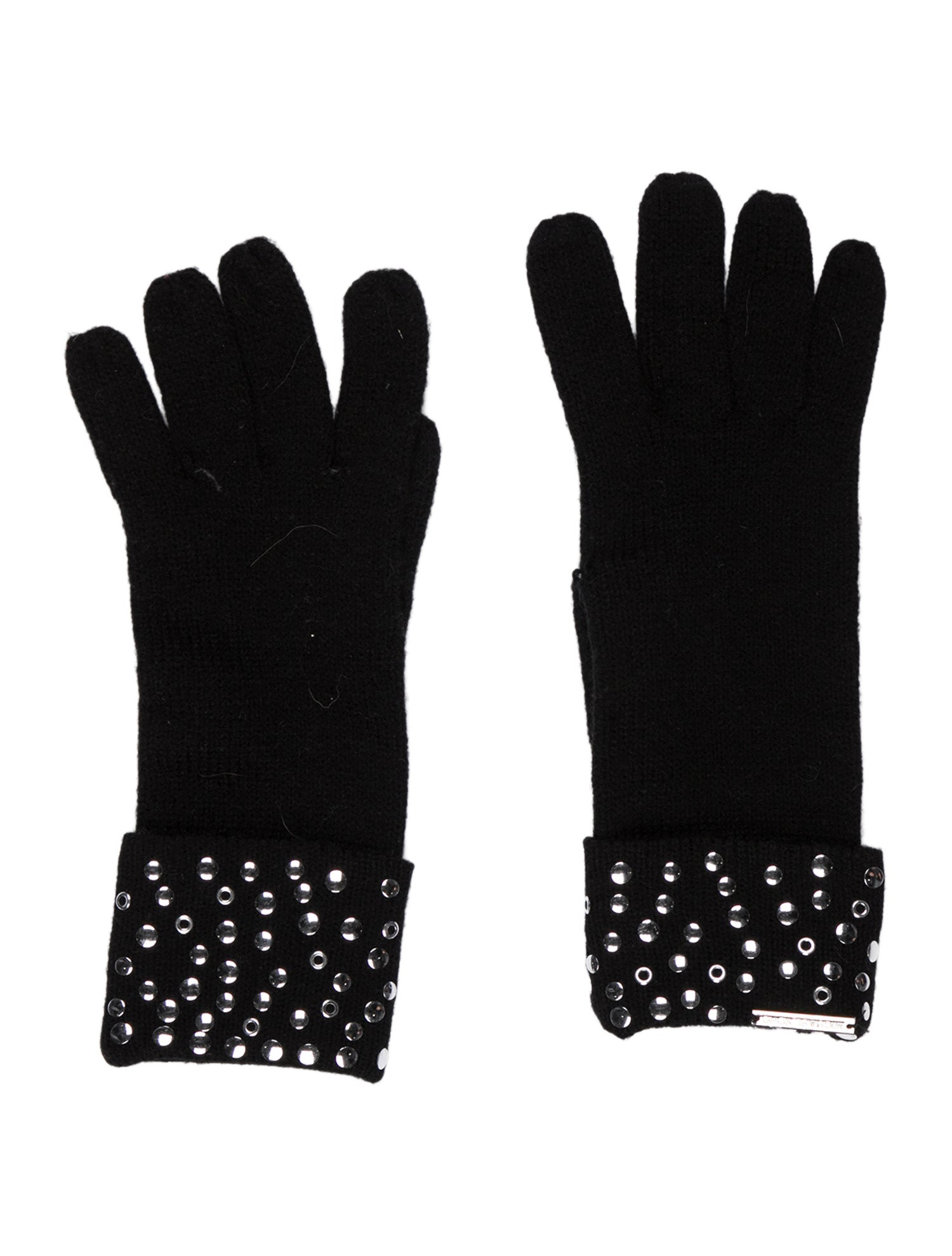 Michael Kors Black Studded Gloves