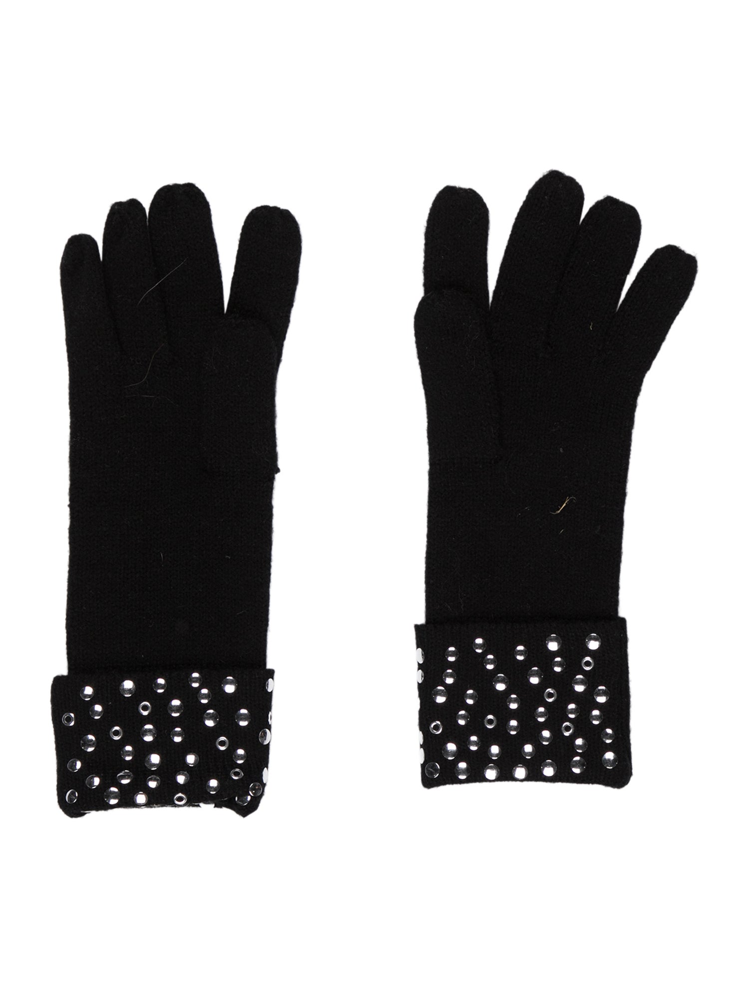 Michael Kors Black Studded Gloves