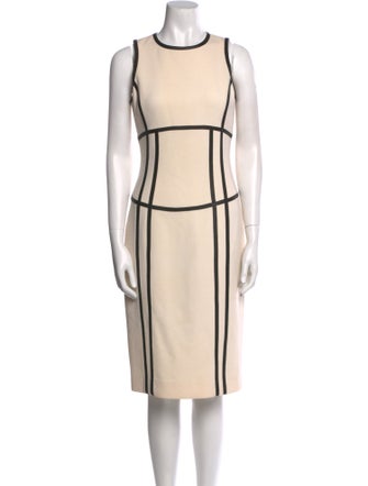 Michael Kors Printed Midi Length Dress