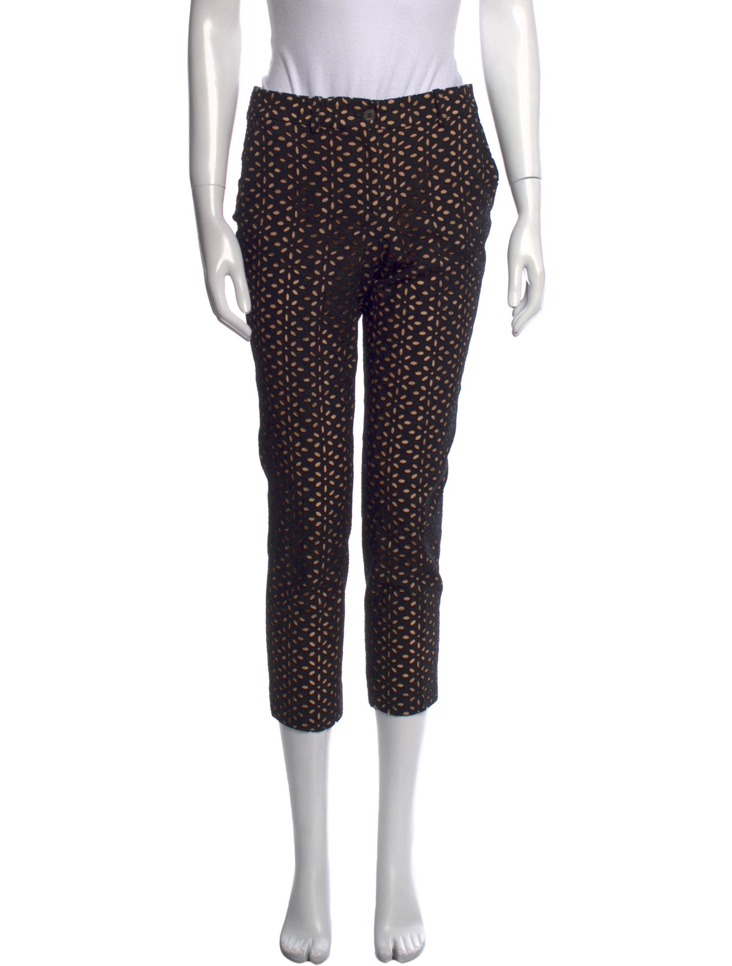 Michael Kors Lace Pattern Straight Leg Pants