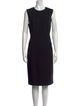 Michael Kors Virgin Wool Midi Length Dress
