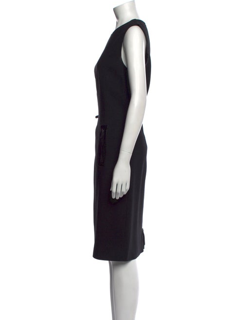 Michael Kors Virgin Wool Midi Length Dress