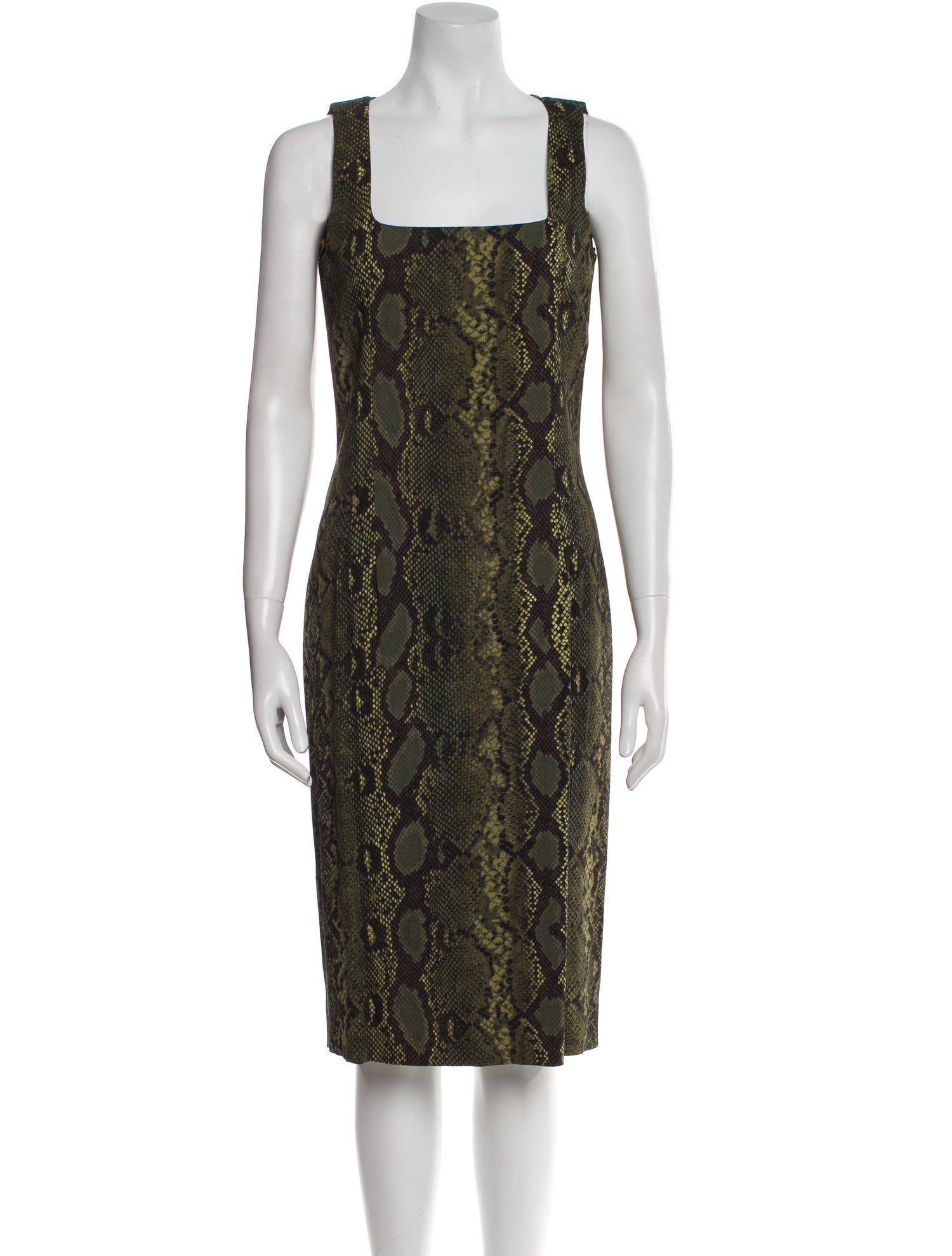 Michael Kors Animal Print Midi Length Dress