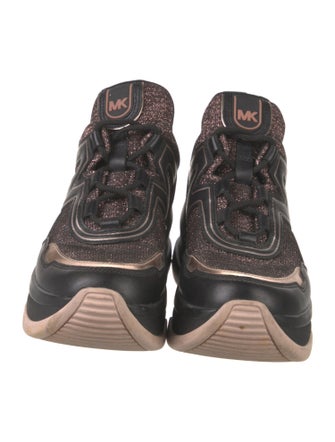 Michael Kors Leather Wedge Sneakers