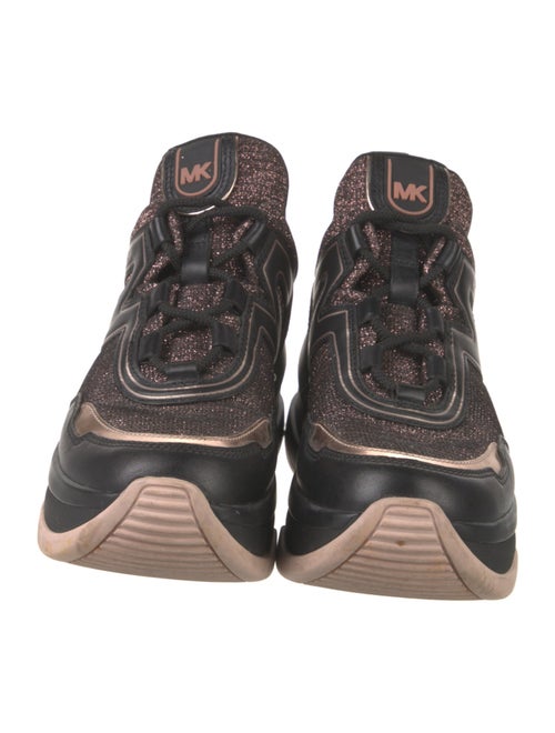 Michael Kors Leather Wedge Sneakers