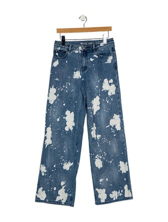 Michael Kors Mid-Rise Wide Leg Jeans