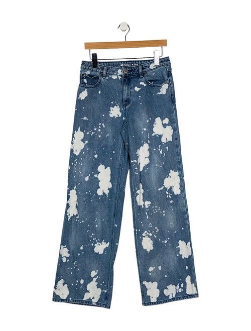 Michael Kors Mid-Rise Wide Leg Jeans