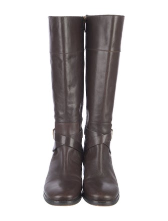 Michael Kors Leather Riding Boots