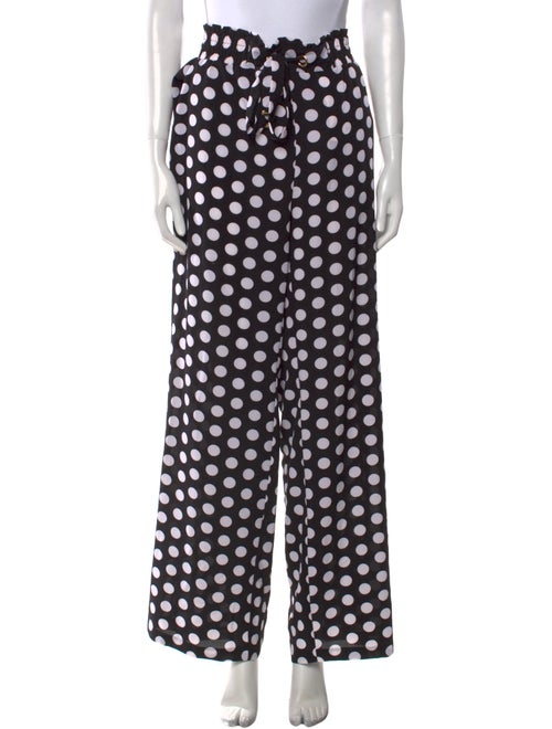 Michael Kors Polka Dot Print Wide Leg Pants