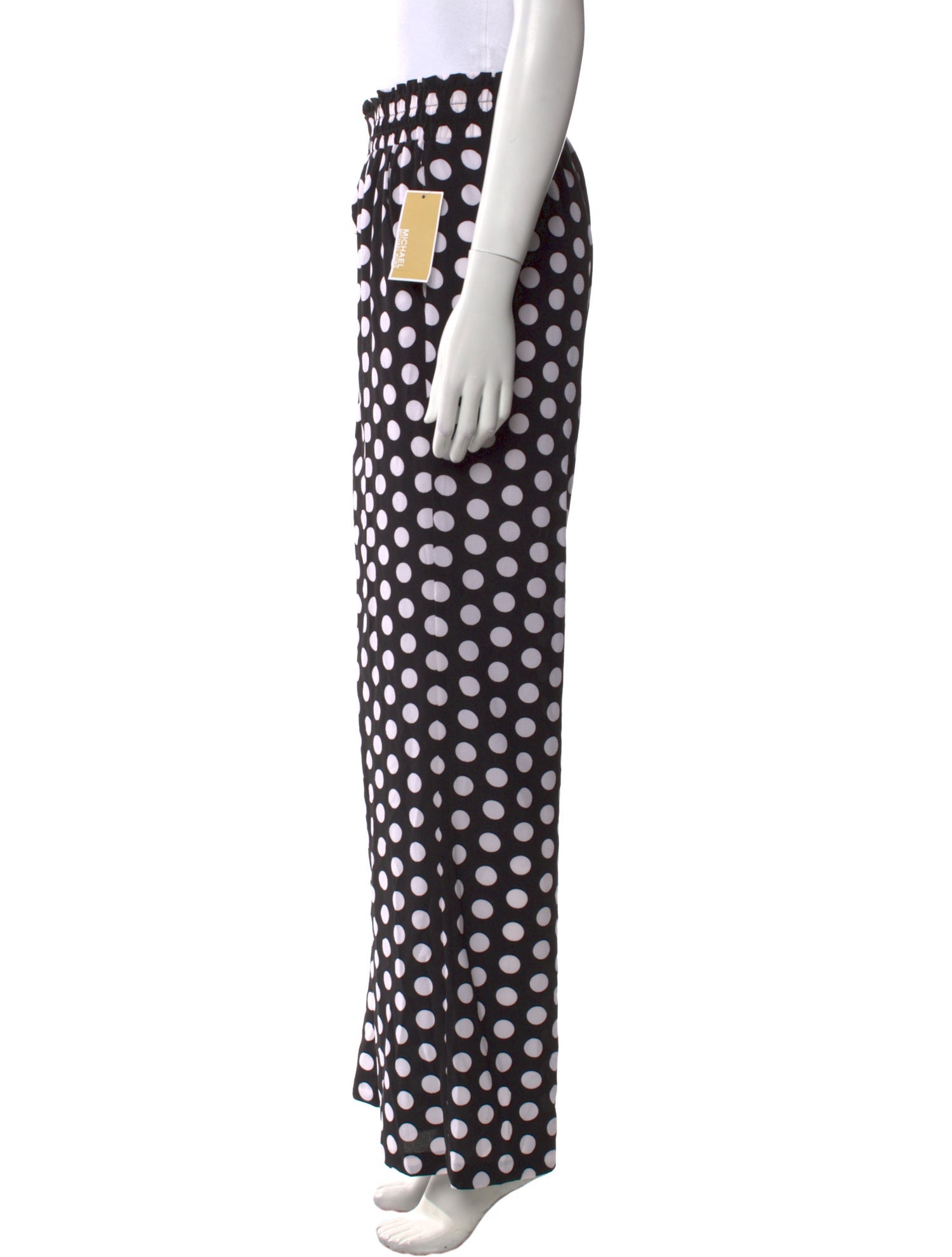 Michael Kors Polka Dot Print Wide Leg Pants