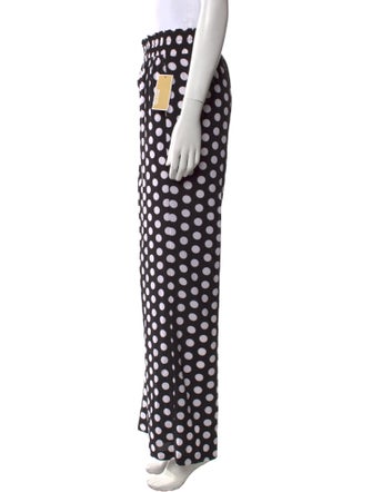 Michael Kors Polka Dot Print Wide Leg Pants