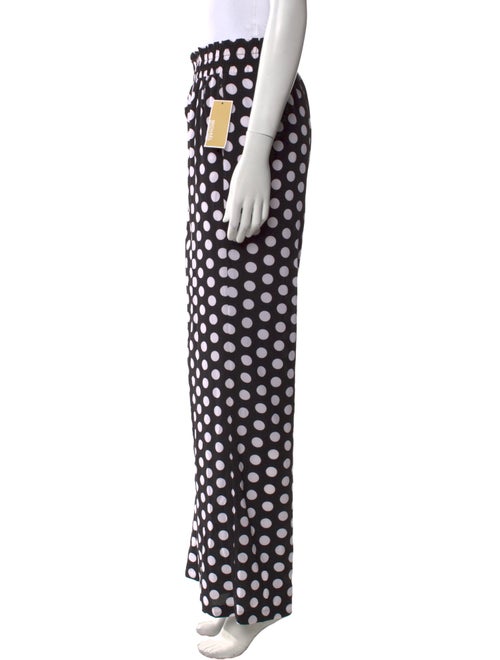 Michael Kors Polka Dot Print Wide Leg Pants