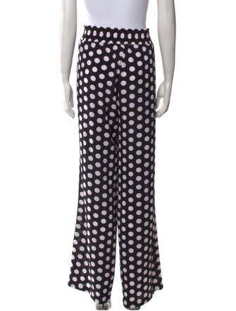 Michael Kors Polka Dot Print Wide Leg Pants