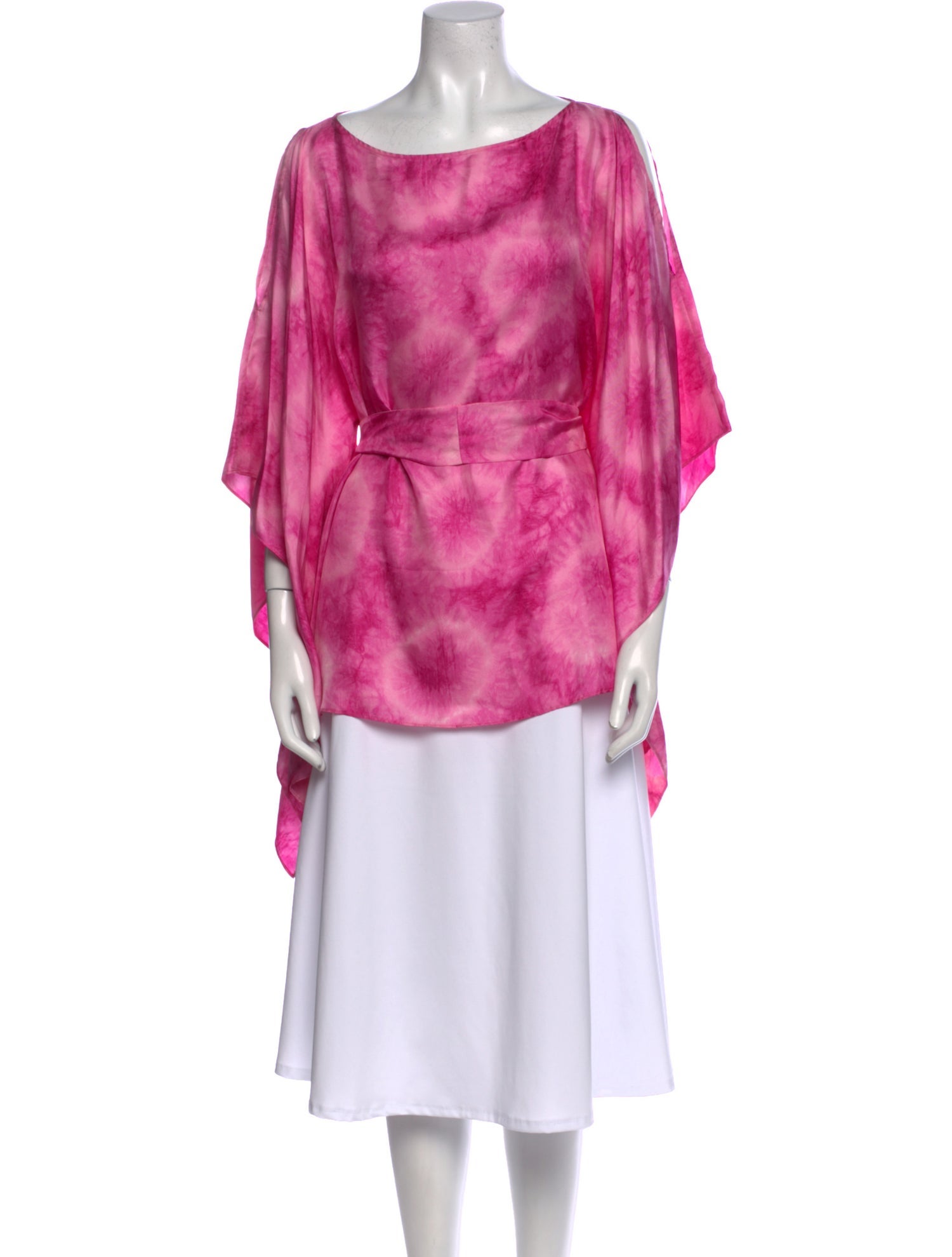 Michael Kors Silk Tie-Dye Print Tunic