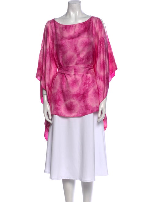 Michael Kors Silk Tie-Dye Print Tunic