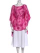 Michael Kors Silk Tie-Dye Print Tunic
