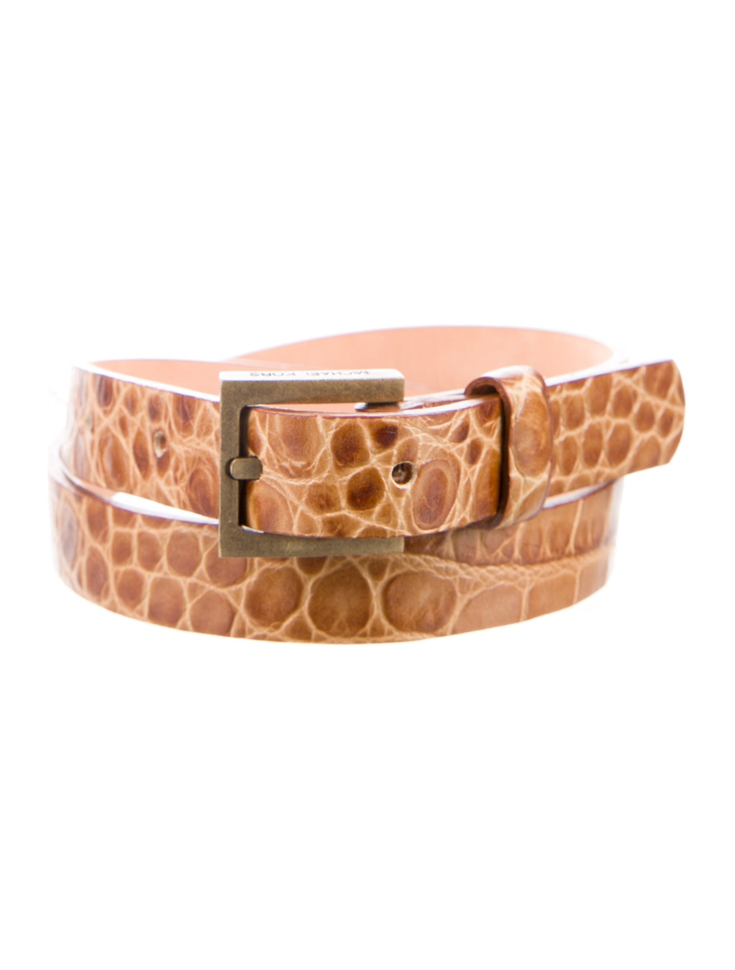 Michael Kors Skinny Crocodile Belt