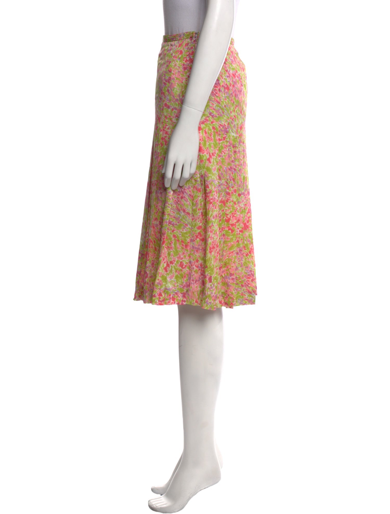 Michael Kors Silk Knee-Length Skirt