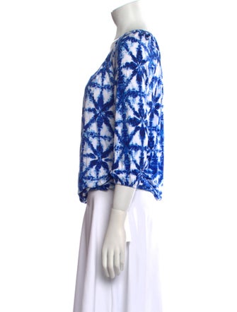 Michael Kors Printed Scoop Neck Blouse