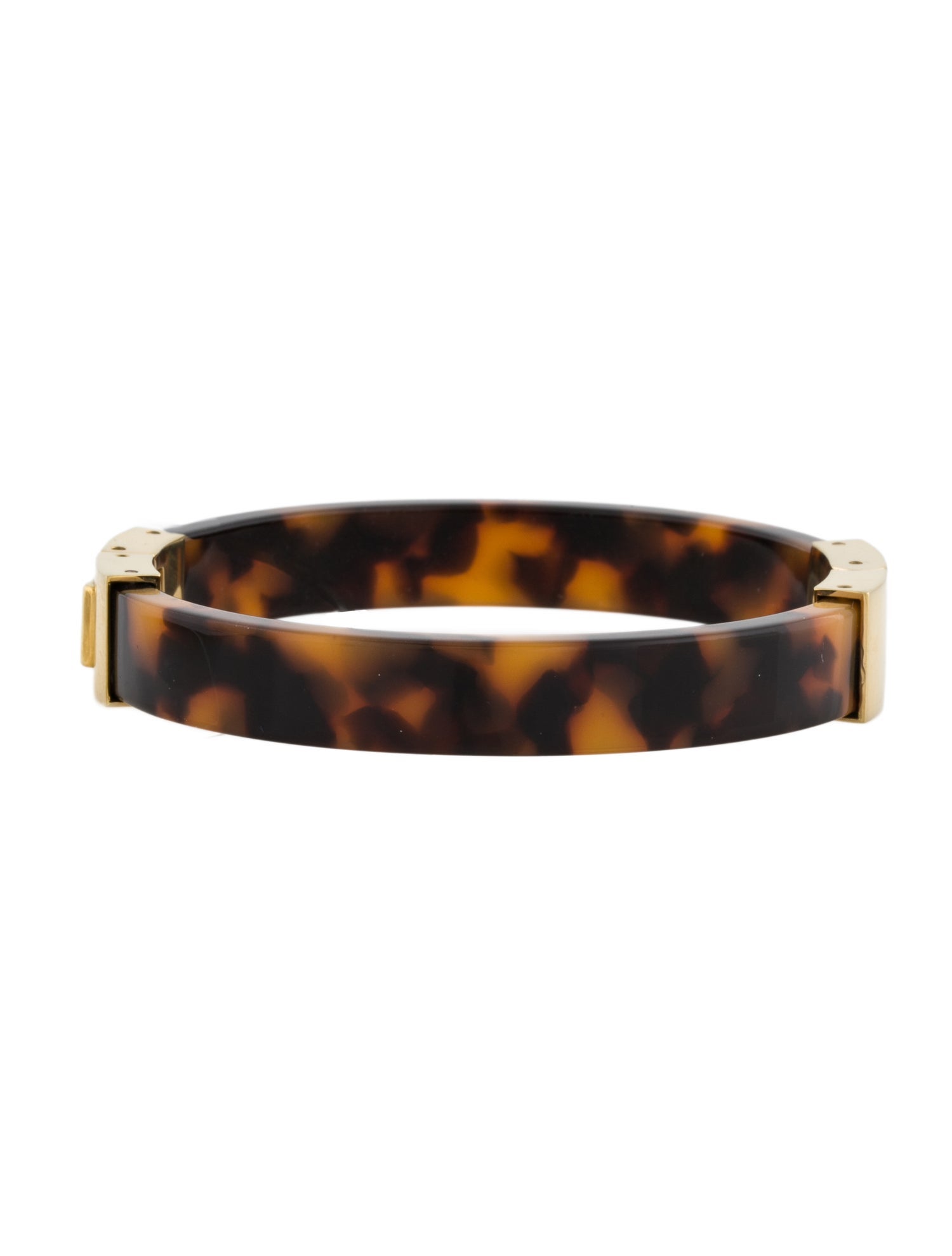 Michael Kors Tortoise Acetate Hinged Bangle Bracelet