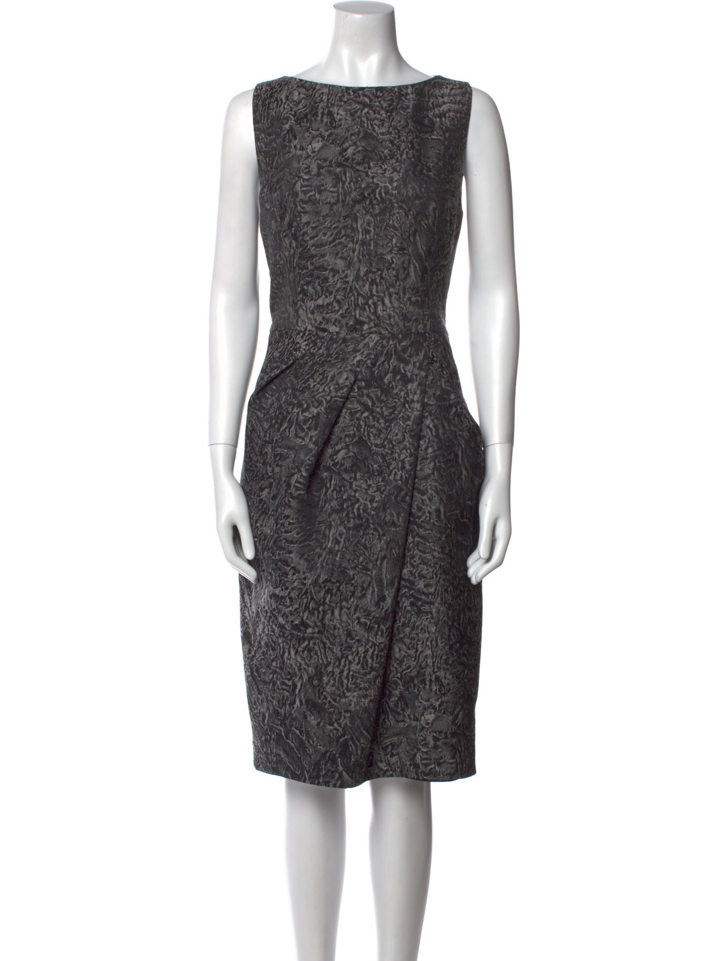 Michael Kors Wool Midi Length Dress