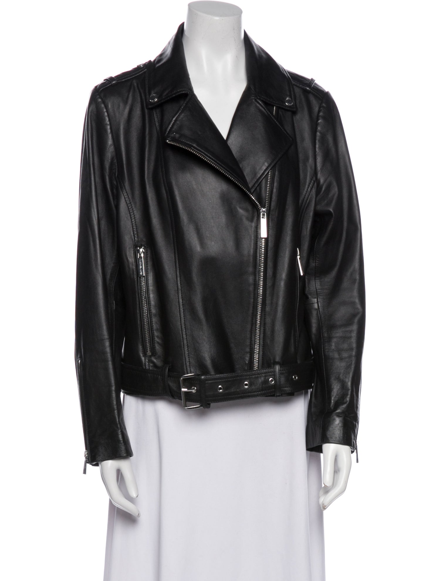 Michael Michael Kors Leather Biker Jacket