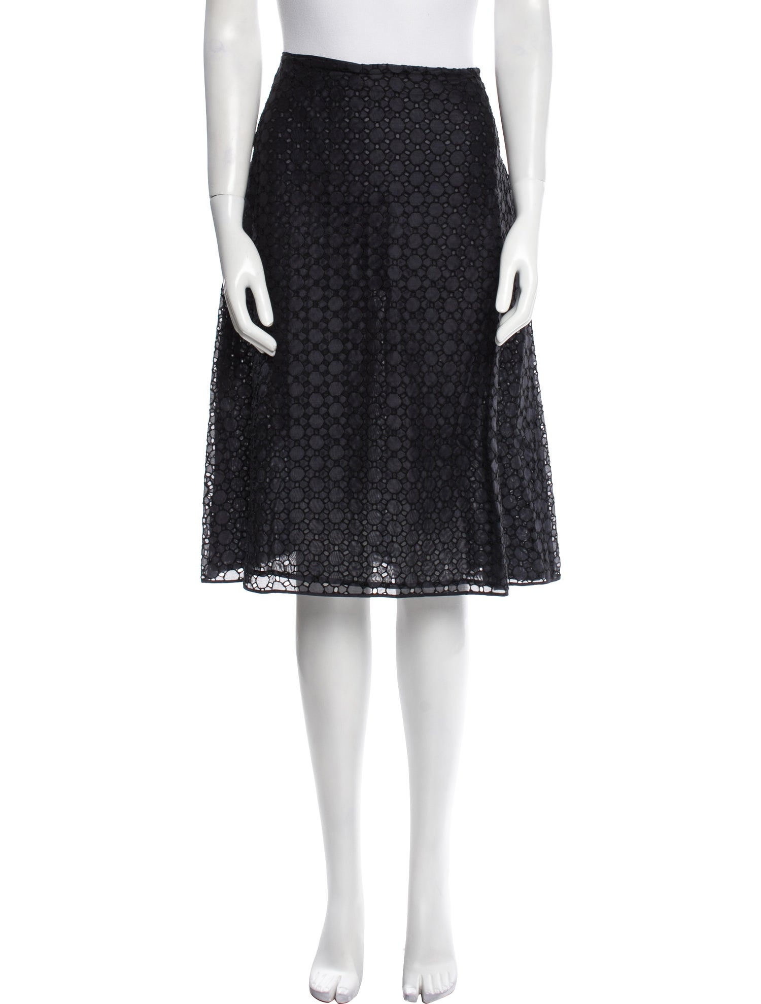 Michael Kors Silk Knee-Length Skirt