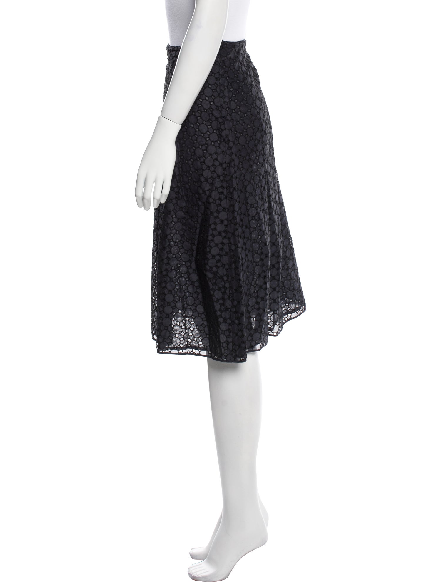 Michael Kors Silk Knee-Length Skirt