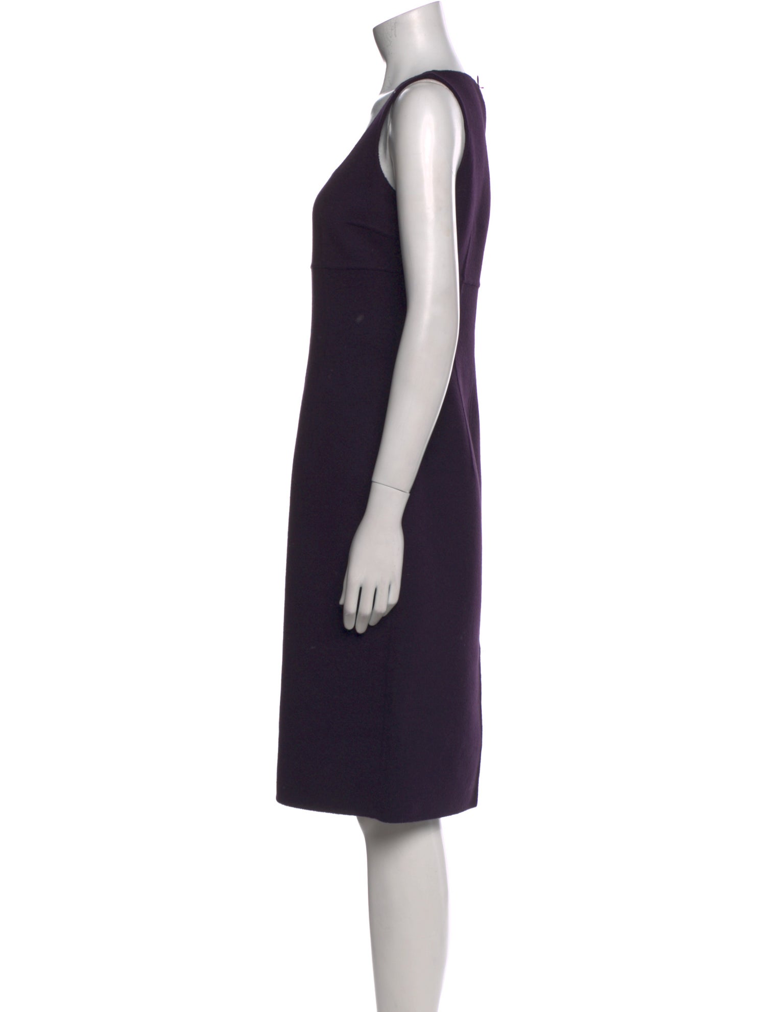 Michael Kors Wool Midi Length Dress