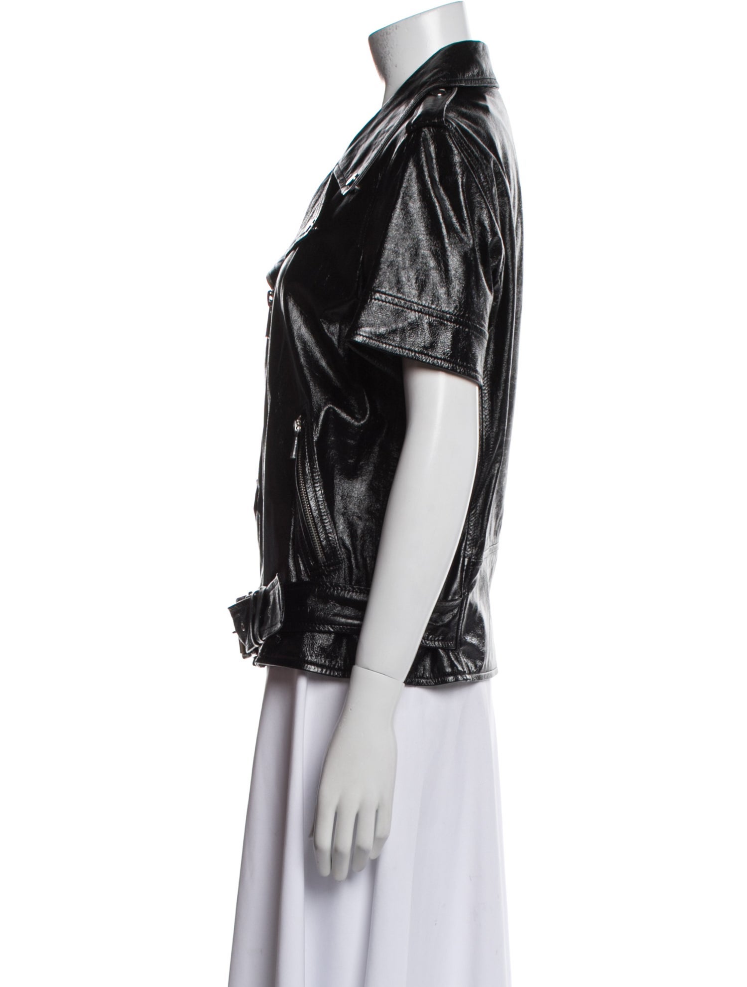 Michael Kors Leather Biker Jacket