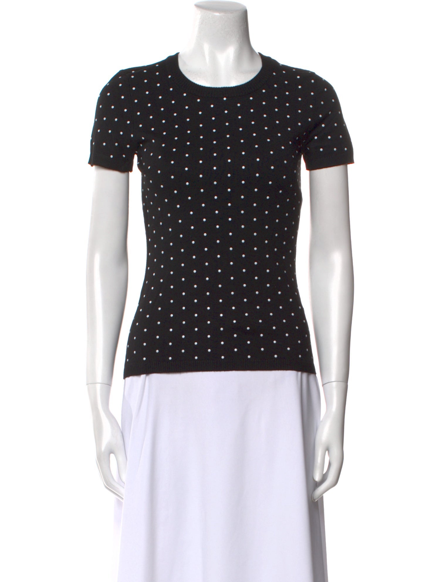 Michael Kors Polka Dot Print Crew Neck T-Shirt