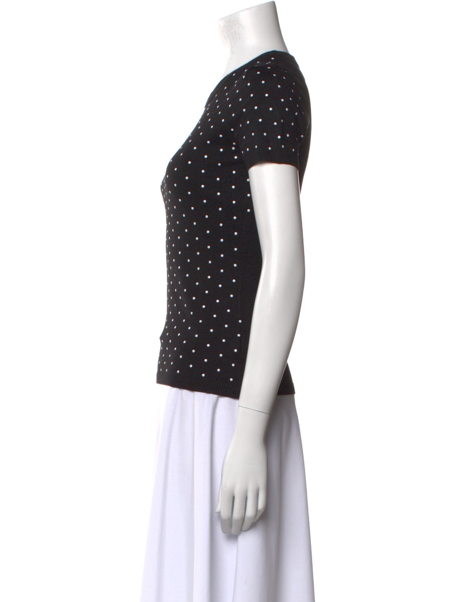 Michael Kors Polka Dot Print Crew Neck T-Shirt